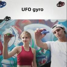 UFO Magic Flying Ball With Lights, Floating Boomerang, New Spinning Top, Toys, Gifts, Sensing Aircraft, 3 Seconds Start, USB Charging, Anti-Jam Protection, Gorgeous Lights, 360° Roll - 紅色 - 查看 3