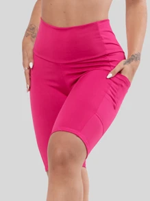 Women Shorts - 粉色 - 查看 2