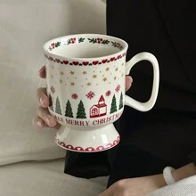Christmas Ceramic Coffee Mugs, Highly Attractive Household Water Cups - Elegant Holiday Home Decor & Gifts Back To School