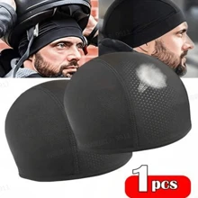 Outdoor Sports Breathable Elastic Mesh Quick-Drying Hat Motorcycle Helmet Inner Cap Outdoor Mesh Hat Inner Sleeve - Black - View 1