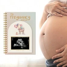 82 Sheets Pregnancy Journal, Pregnancy Book Memory Book For Expecting First Time Moms & Experienced Moms With A Built‑In Ultrasound Photo Frame, Mom Book Diary For Gift, Through Third Trimester Milestone Tracker, Baby Album, Elegant Baby Memory Book Gift Set, Pregnancy Journal And Memory Book - Khaki - View 8