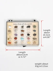 25pcs/16pcs Set Of Natural Crystal Mineral Specimens, Healing Crystals, Halloween - Multicolor - View 6