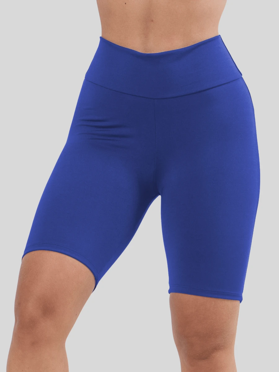 Short Legging High Waist Bermuda Leging Cyclist Gym - Xanh đậm - Xem 1