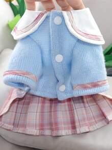 1 chiếc váy công chúa màu hồng dễ thương, phù hợp cho mèo và chó, mùa xuân/thu - Hồng - Xem 5