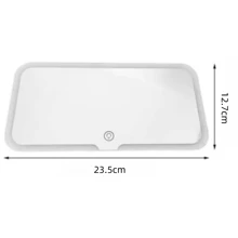 Espejo de vanidad para auto - Espejo de vanidad para visera solar recargable para auto con 3 modos de iluminación y pantalla táctil regulable - Accesorios para automóvil para mujeres y niñas - Multicolor - Ver 10