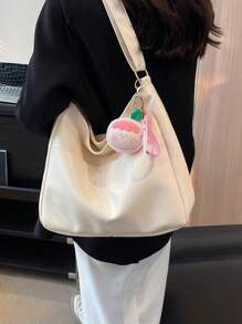 时尚纯色休闲斜挎包