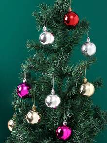 1 套 12 件/15 件/24 件圣诞礼盒包装，配有彩色装饰球，适用于圣诞树装饰、万圣节、万圣节装饰 - 多色 - 查看 8