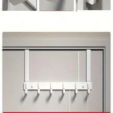 1pc Over The Door Hanger With Hook, Easy To Install, No Need To Punch Holes Hanging Metal Over The Door Hanger, For Hats, Keys, Home Space Saving Storage, For Entrance, Bathroom, Bedroom, Home, Dormitory,His Comments, Hanging His Bag, Hangers, Interests, Relationships, Wall Shelves, Wall Hangers, Adhesives, Door Hooks, Wall Stickers, Comments