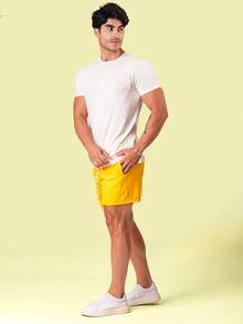 Men's T-Shirt In Viscose And Linen - Slim Fit - OFFER - 白色 - 查看 3