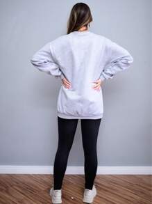 Women Sweatshirts - 灰色 - 查看 7