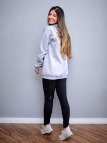 Women Sweatshirts - 灰色 - 查看 3