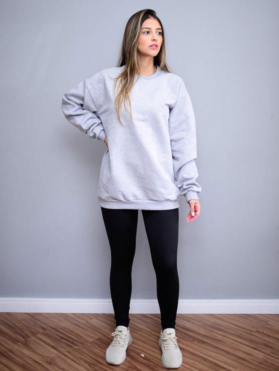 Women Sweatshirts - 灰色 - 查看 1