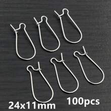 100入耳環鉤耳線耳飾配件 DIY珠寶手工配件 - Earring hoops - 查看 9