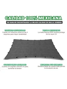 Black Shadow Mesh 5x5 M Rings