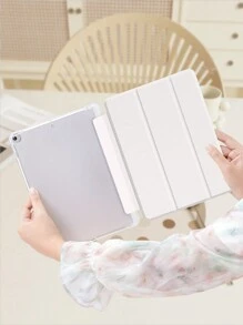1 Pure White Case Compatible With IPad 10.2 Inch 2021/2020 (IPad 9th/8th Generation), Galaxy Tab A8 10.5 Inch 2022 Cover. The Case Features A Pen Holder And Supports Automatic Sleep/Wake Function.