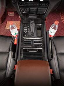 1 pieza Caja de almacenamiento asiento de coche con abertura - Negro - Ver 5