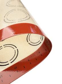 Cippes 1入組組帶刻度矽膠烘焙墊，可重複使用的不粘耐熱烤箱烤盤墊，Macron Cookie 披薩蛋糕麵包糕點廚房工具，16.53 英寸 x 11.61 英寸