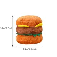 Suministros para mascotas - Juguetes de peluche con forma de hamburguesa con función de producción de sonido, capacidad de moler y limpiar los dientes, resistente a mordeduras. Solo para perros. - Multicolor - Ver 6