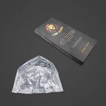 Kit 2 Professional Transparent Silicone Caps Reflection Aligned Highlights Hair Coloring, Leon Barber Size: S - Trong sáng - Xem 5
