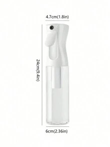 1 pieza Botella rociadora de bruma para el cabello de 200ml/300ml/500ml, rociador de bruma fina, spray hidratante para maquillaje - transparente - Ver 12