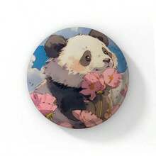 58mm Hoạt hình Dễ thương Đầy màu sắc Panda Nút Ghim Tôi yêu Panda Trái tim Trâm Cài Áo Huy hiệu Ba lô Phụ kiện Phần thưởng cho trẻ em Quà tặng bạn bè - 58mm - Xem 25