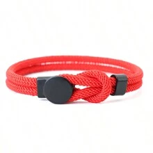 51Luckind Men Rope Bracelet Hand Leisure Accessories 4mm Cord Bracelet Gift For Husband Boyfriend Cool Biker Matching Bracelet - Men's Personalized Bracelet - View 11