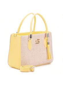 Fabric Crossbody Bag Kit + Gaby Show Wallet - 黃色 - 查看 2