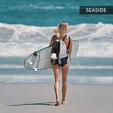 抽绳运动包防水健身包大号运动背包带水瓶网袋男女游泳运动学校旅行 - 彩色 - 查看 7