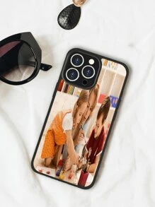 1 件定制皮革手机壳，适用于 14，可印照片、卡通人物或偶像形象，是送给情侣、家人的独特礼物 - 彩色 - 查看 4