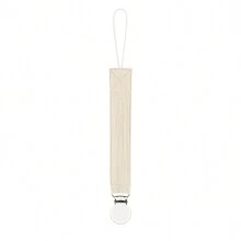 1 件双层皱褶面料时尚印花婴儿奶嘴夹和不锈钢奶嘴夹，适合日常使用 - 彩色 - 查看 26