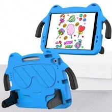 Funda Para Tableta fabricado en Goma incluye Correa uso Rudo cantra golpes Ice - Azul - Ver 5