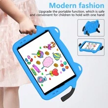 Funda Para Tableta fabricado en Goma incluye Correa uso Rudo cantra golpes Ice - Azul - Ver 9