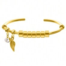 Customized Name Tree Leaf Bracelet For Women, April Birthstone White Crystal, Personalized Engraved Date & Name, Gold Or Silver Stainless Steel Bohemian Elegant Bracelet, Mother's Day Gift