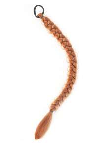 Đầm Đuôi Ngựa Tóc Có Dây Cao Su Quyền Anh Bím Tóc Cho Nữ Phụ Kiện Tóc 24Inch Nâu Tổng Hợp Bím Tóc Dài - Cam bẩn - Xem 8