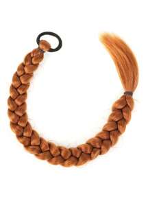 Đầm Đuôi Ngựa Tóc Có Dây Cao Su Quyền Anh Bím Tóc Cho Nữ Phụ Kiện Tóc 24Inch Nâu Tổng Hợp Bím Tóc Dài - Cam bẩn - Xem 7