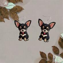 1 对亚克力万圣节性感可爱卡通耳环，适合节日、婚礼、派对、宴会、女性礼物 - 彩色 - 查看 11