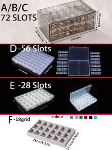 1pc 72 Grid Jewelry Drawer Storage Box, Clear Acrylic Jewelry Organizer For Earrings, Necklaces, Rings, Modern Style, With Dividers, Plastic Lockable Jewelry Box, Suitable For Travel, Desktop, Women's Jewelry Storage, Elegant 72-Slot Jewelry Organizer: Three-Layer Drawer Storage Box, Classified Accessory Stand - Clear And Space-Saving