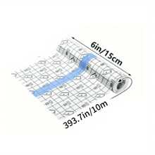 1 Roll Transparent Self-Adhesive Bandage, Waterproof Tattoo Care Bandage Roll, Skin Dressing, Suitable For Swimming Tattoo Care - Blue - View 13