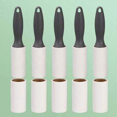 80/160 Sheets Super Sticky Lint Roller - Pet Hair Remover - Set Includes 1 Handle And 2/4 Refills,  For Car Carpet, Car Seat, Car Interior, Furniture, Sofa And Clothes