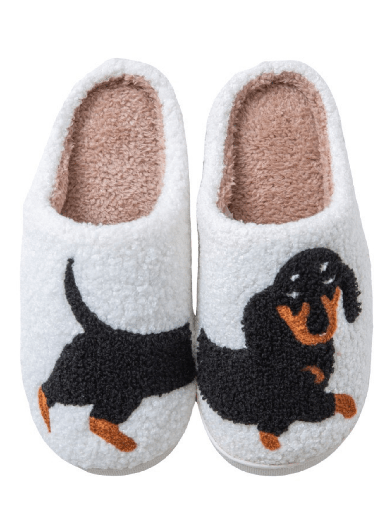Fashion Home Slippers, Puppy Puzzle Printing, Thick Bottom Soft Non