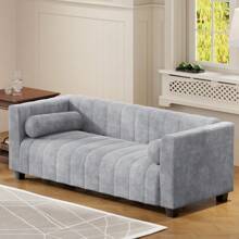 Modern Sofa In High Quality Chenille Fabric For Living Room And Bedroom, (Light Grey) - Light Gray + Polyester + 3 Seat - View 4