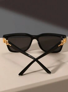 Geometric Frame Sunglasses For Daily Life Sunglasses Beach Sun Glasses Beach Accessories For Women Sun Glasses Sunglasses Shades Fashionable Shade Elegant Outfit Family Outings Travel Vacation Holiday For Summer Beach Vacation,Outdoor,Travel