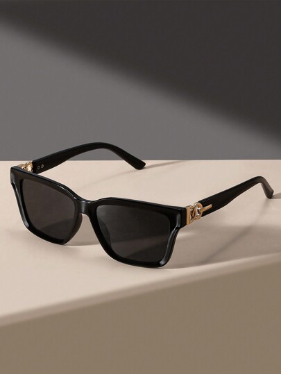 Geometric Frame Sunglasses For Daily Life Sunglasses Beach Sun Glasses Beach Accessories For Women Sun Glasses Sunglasses Shades Fashionable Shade Elegant Outfit Family Outings Travel Vacation Holiday For Summer Beach Vacation,Outdoor,Travel