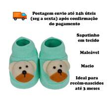 Baby Slipper Sock Booties 3D Bottini Bear Varies Color - màu xanh lá - Xem 6