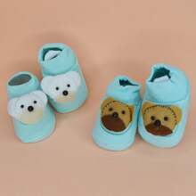 Baby Slipper Sock Booties 3D Bottini Bear Varies Color - màu xanh lá - Xem 3