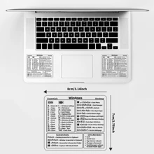 2pcs Windows PC Reference Keyboard Shortcut Sticker | Vinyl, No-Residue Adhesive Windows Shortcut Sticker For Any PC Laptop Or Desktop | Windows Shortcuts Cheat Sheet (White) - Windows Stickers - View 3