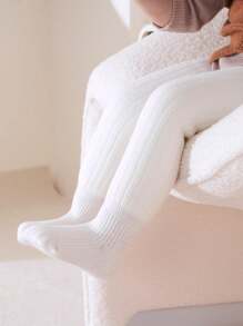 1 Peça/Pacote Meia-calça Grossa Forrada Termicamente para Crianças, Meias Térmicas para Meninas/Meninos, Outono/Inverno