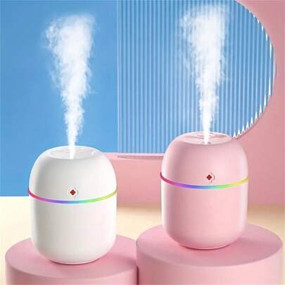 1pc Aroma Diffuser With USB Humidifier For Bedroom, Living Room, Desk, Car Humidifier, Lucky Colorful Car Aroma Diffuser, Ambient Light Humidifier With USB Sprayer, Aromatherapy Spray