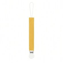 1 件双层皱褶面料时尚印花婴儿奶嘴夹和不锈钢奶嘴夹，适合日常使用 - 彩色 - 查看 29