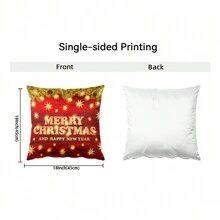 2 件铃儿响叮当圣诞靠垫套抱枕套，圣诞主题装饰枕套，“圣诞快乐”枕套，家居装饰，房间装饰，卧室装饰，客厅装饰（不含靠垫）